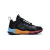 Li Ning Kids Pioneer Ling I TD Synthetic Leather Fashion Trend Shock Absorption Rebound Low Top Basketball Shoes Kids basketball shoes Black YKBU128-7