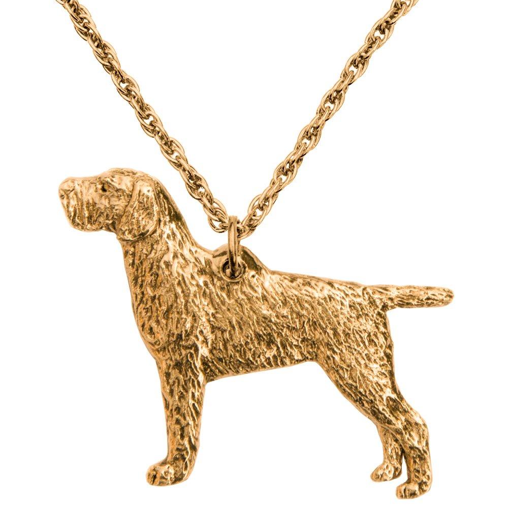 German Wire Haired Pointer, Made in England, Art Dog Pendant Necklace Collection