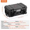 VEVOR Weatherproof Hard Case, Heavy Duty Protective Dry Box Case with Pre-cut Foam, Wheels & Retractable Pull Handles for Travel, Hunt, Military
