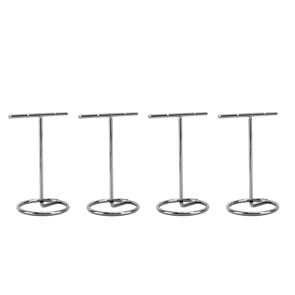 4pcs T Shaped Earring Display Stand Jewellery Display Stand Photo Props T Shape Slotted Necklace Stand for Store Closet