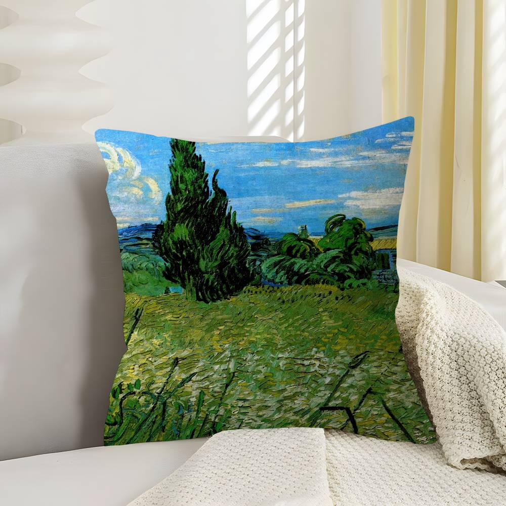 V-Van Gogh Pillowcase toon Gift Cushion Cover Bedroom Home Sofa Chair Seat Decor pillow case