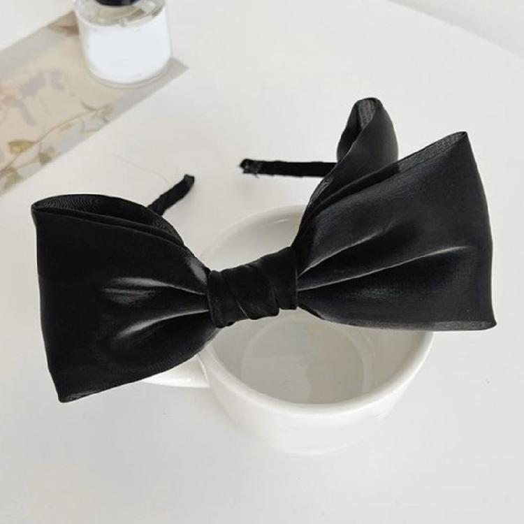 Tulle Bows Hairband Fascinator Hairhoop Formal Hair Styling Accessory for Women