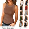 2025 European and American Women's Summer Sexy Knitted Sling Tank Top