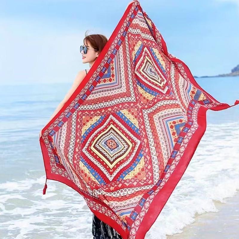 8 Styles 85X180Cm Travel Beach Sunscreen Scarve Bikini Large Shawl Sarong Wrap Scarf Women Brazilian Swimsuit Bathing Cover-Ups