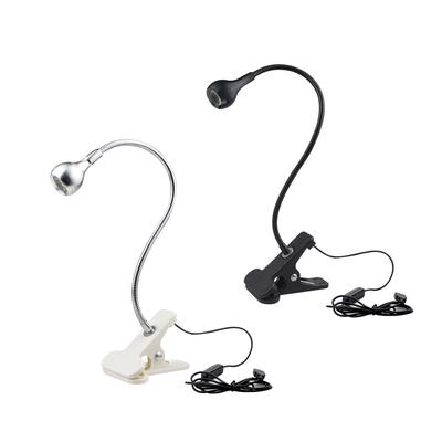 LED Reading Light Book Light Table Lamp 1W Flexibel LED Desk Lamp Bedside Bedroom Night Light Bulbs With Holder Clip Lamps