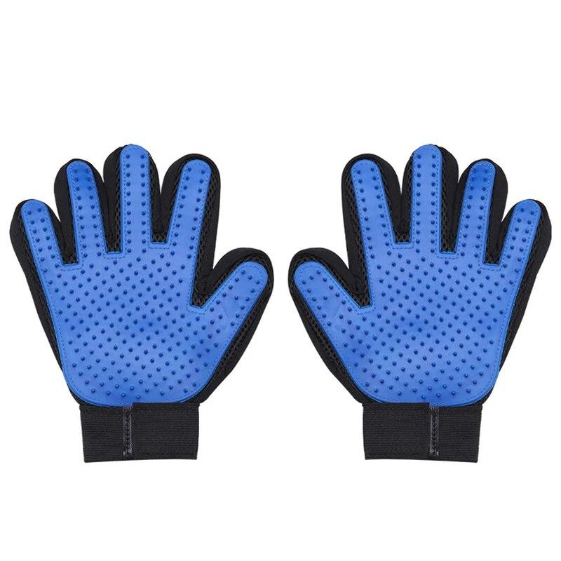 2PCS Pet Grooming Glove Effective Massage for Dog Cat Hair Remove Gloves Dog Gentle Deshedding Cleaning Brush Cepillo Para Perro