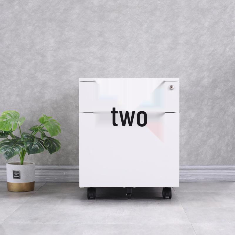 Mobile Metal Filing Cabinet with Lock - Under Desk Office Storage Drawer