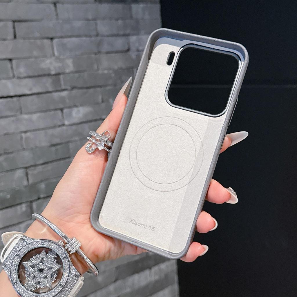 Rubik's Cube Embossed Full Coverage Magnetic Phone Case for 15 Pro - Drop-Proof Protection