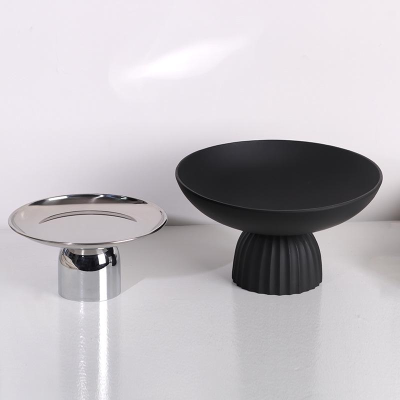 Nordic Minimalist High-Footed Fruit Bowl & Coffee Table Tray for Modern Décor