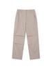 Enbiei Parachute Woven Pants Khaki Beige