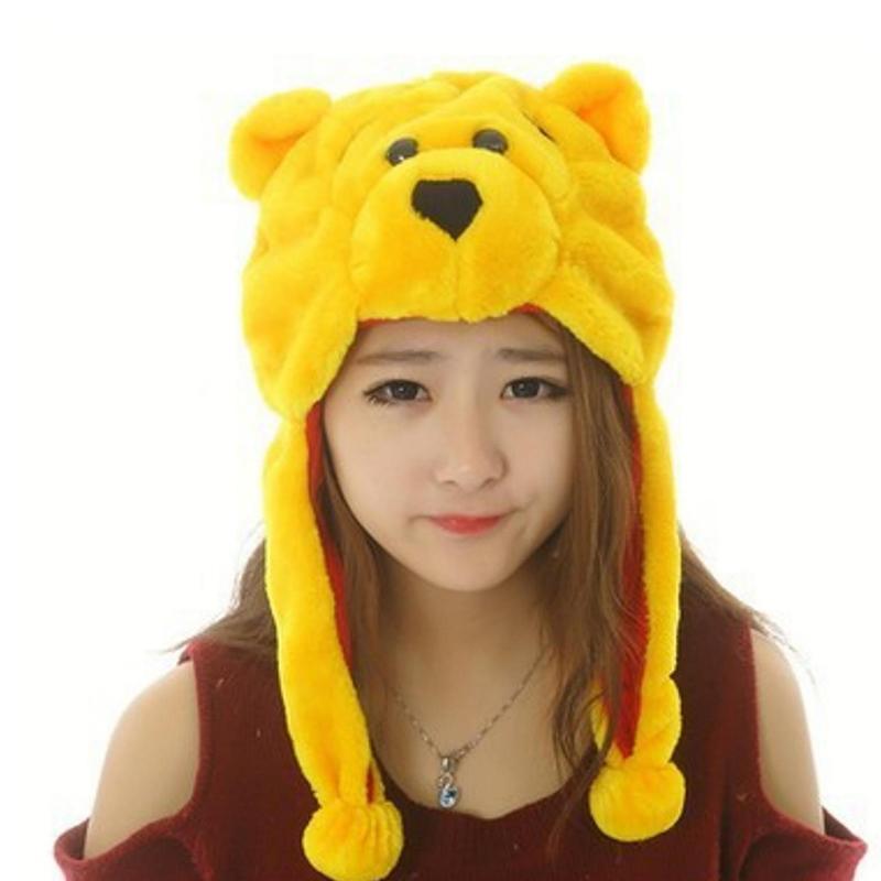 Fashion Casual Cute Cartoon Animal Headdress Plush Hat For Women