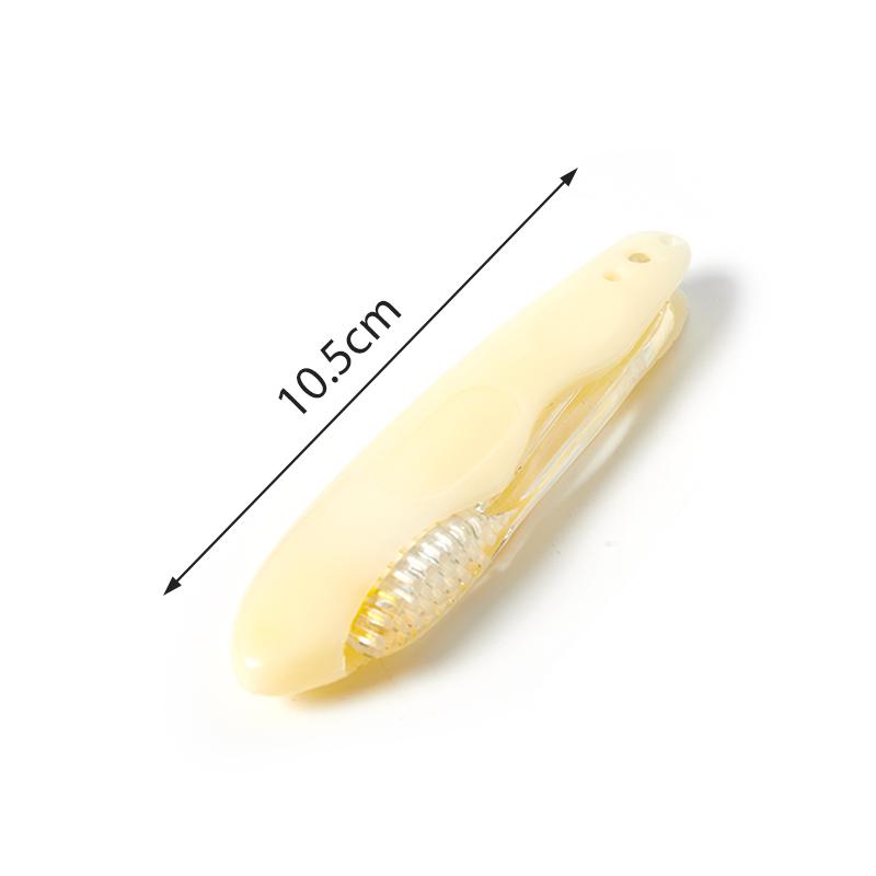1Pc Folding Toothbrush Charcoal Fiber Portable Compact Travel Camping Soft Toothbrush Hygiene Unisex Oral Care Cleaning Tools