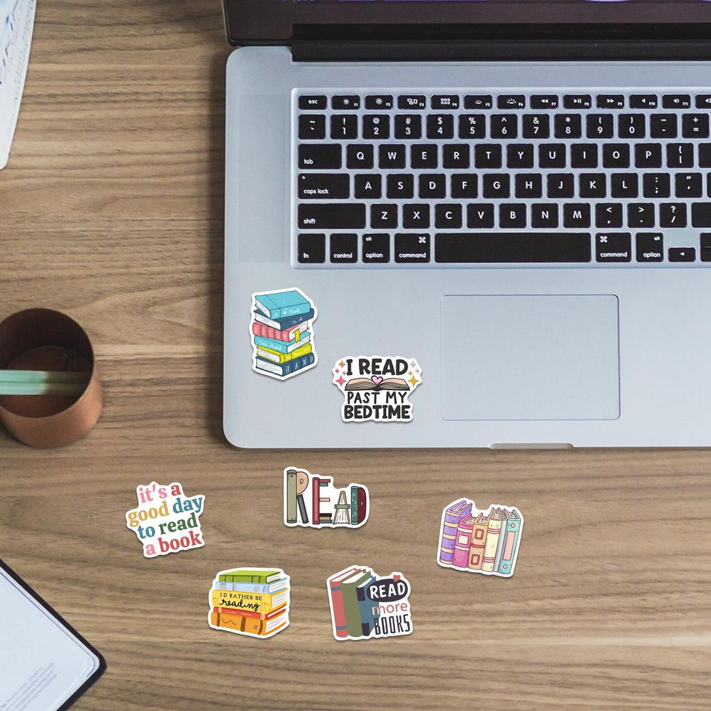 50pcs Waterproof PVC Cartoon Book & Notebook Decoration Stickers