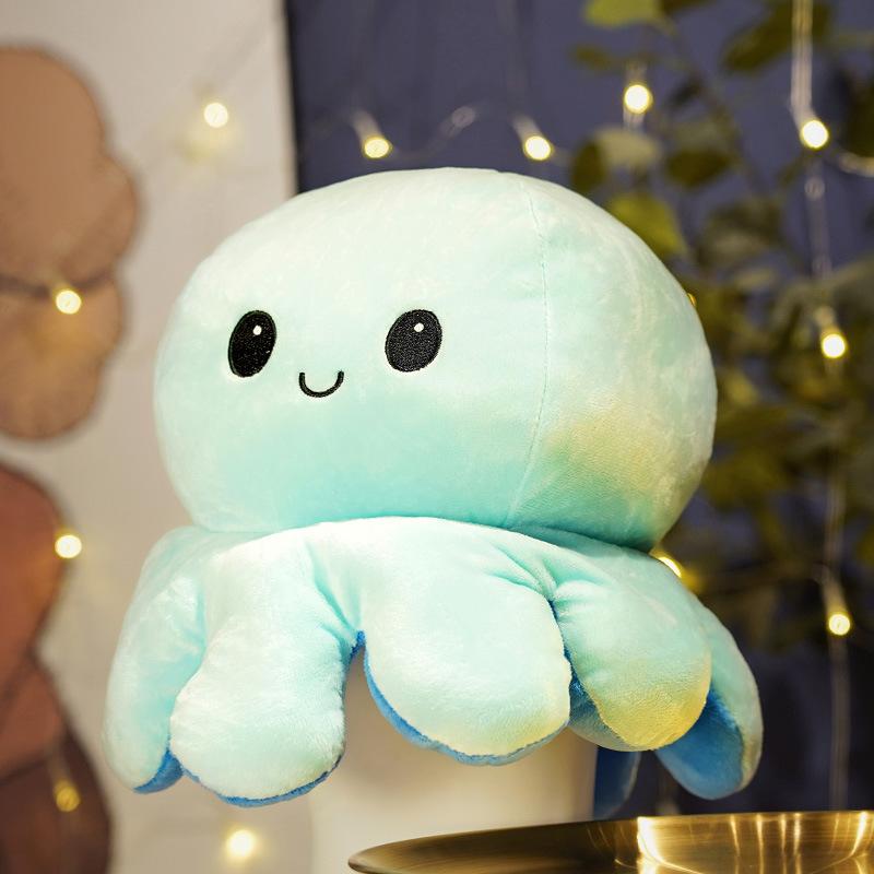 Duża odwrócona ośmiornica poduszka pluszowa zabawka lalka ośmiornica lalka dziewczynka uspokajająca szmaciana lalka prezent urodzinowy