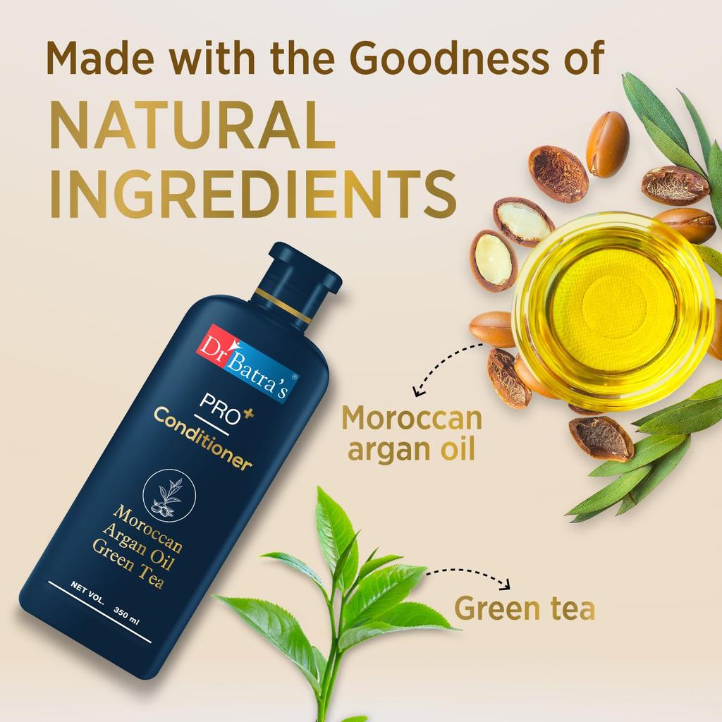 Dr Batra's Pro Conditioner 350 ml Hair Repair Moisturizing Frizz Control Damage Repair Sls Paraben Free