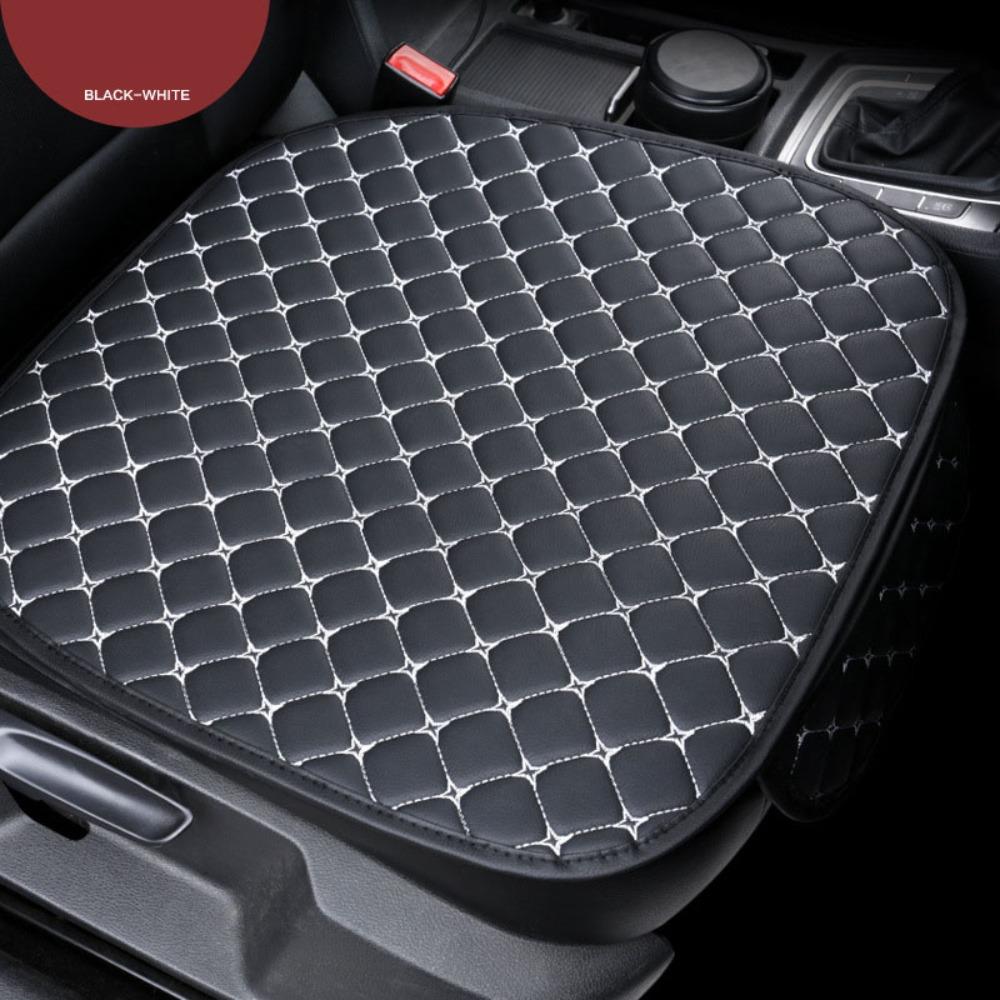 Новые универсальные чехлы на сиденья автомобиля из износостойкой прочной кожи, черная подушка на сиденье, чехол для сидений автомобиля