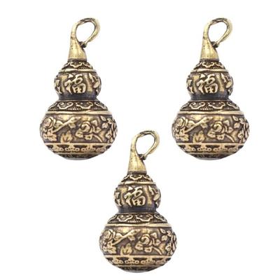 Pacote com 3 Pingentes de Cabacinha da Moda Pequenos Acessórios para Fazer Joias Adequados para Fabricação de Joias e Decoração