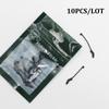 10PCS Carp Fishing Accessories Anti Tangle Sleeves Line Aligner D Rig Aligner Kickers for Carp Rig Hair Rig Tackle Equipment