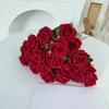 Rose Flower for Flower Arrangement Realistic Long Stem Fake Silk Rose