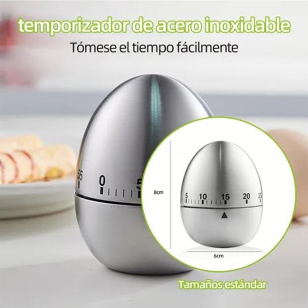 Non Slip Base Mechanical Kitchen Timer Stainless Steel Countdown Cooking Timer  Kitchen Cooking