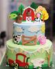 11pcs Farm Animal Cake Decoration Farm Animal Birthday Cake Topper Cow Cake Decoration for Farm Animal Baby Shower Birthday Par