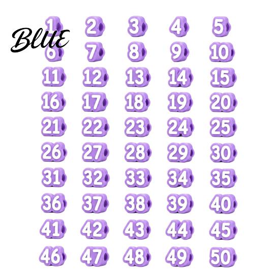 Sistema di Identificazione Matite 1-20/1-30/1-50 Cappucci Numerati Etichette Riutilizzabili per Aula Scuola per Insegnanti Tracciamento Marcatori Organizzazione ID Studente