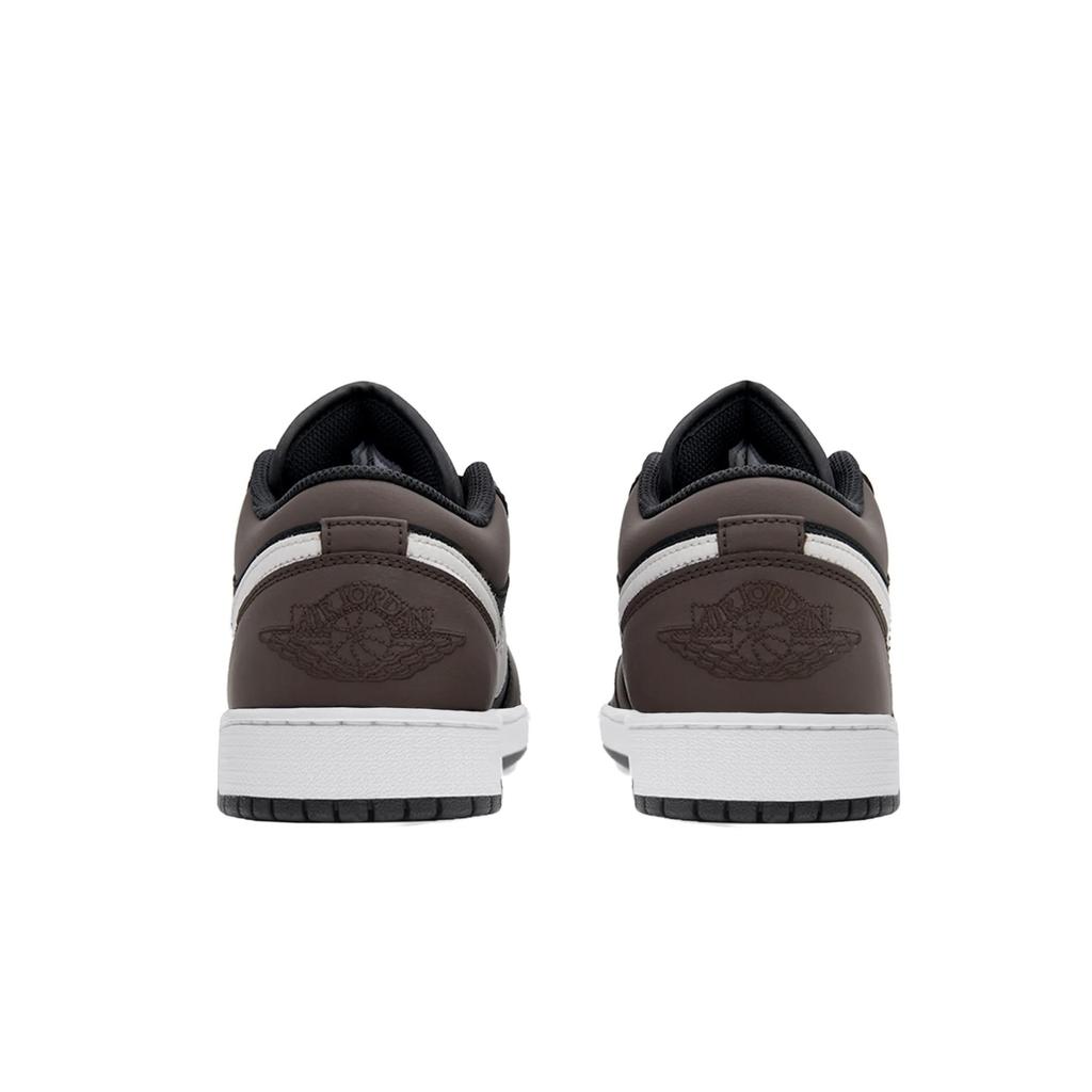 Jordan Air Jordan 1 Abrasion Resistant Lightweight Height Increasing Low Top Vintage Basketball Shoes Men's Black Brown 553558-132(Team1606-)