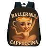 Italian Brainrot Backpack Toddler Boys Kindergarten Bag Cartoon Cappuccino Saaassino School Bags Boys Girls Animals Bookbag Gift