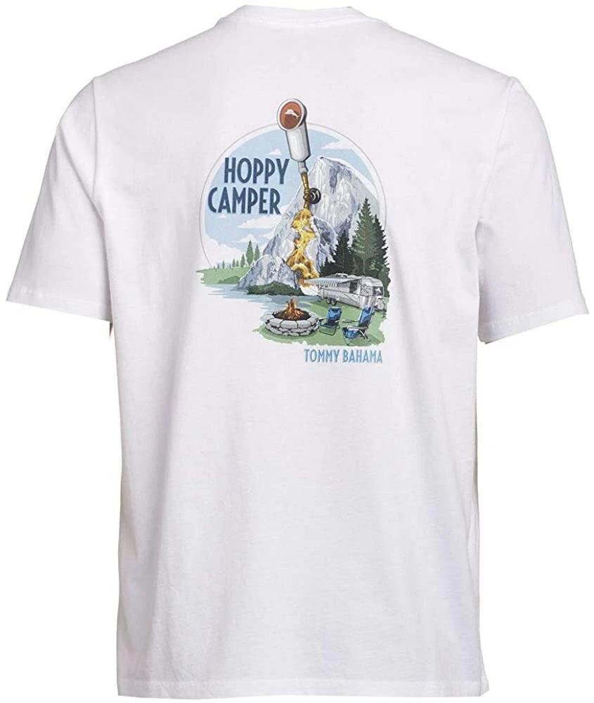 

TOMMY BAHAMA Hoppy Camper Beer Mountain White T-Shirt Big Sizes Small - L