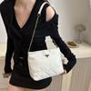 Women's Bag New Fashionable Simple Literary Style Casual Shoulder Bag Simple Fashionable Commuting Small Square Bag Women