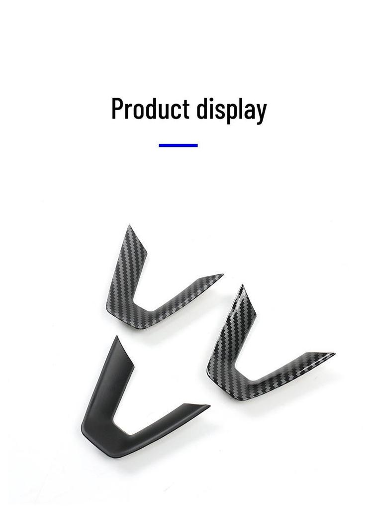 Model 3 Lenkrad Dekorationsaufkleber - Zubehör zur Innenraummodifikation