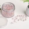 100pcs Rose Gold Thumb Tacks Large Size with Clear Round Head Elegant Designs Tacks Set for Bulletin Boards & Crafts