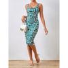 Women's New Summer Slim-Fit Printed Casual Strap Dress
