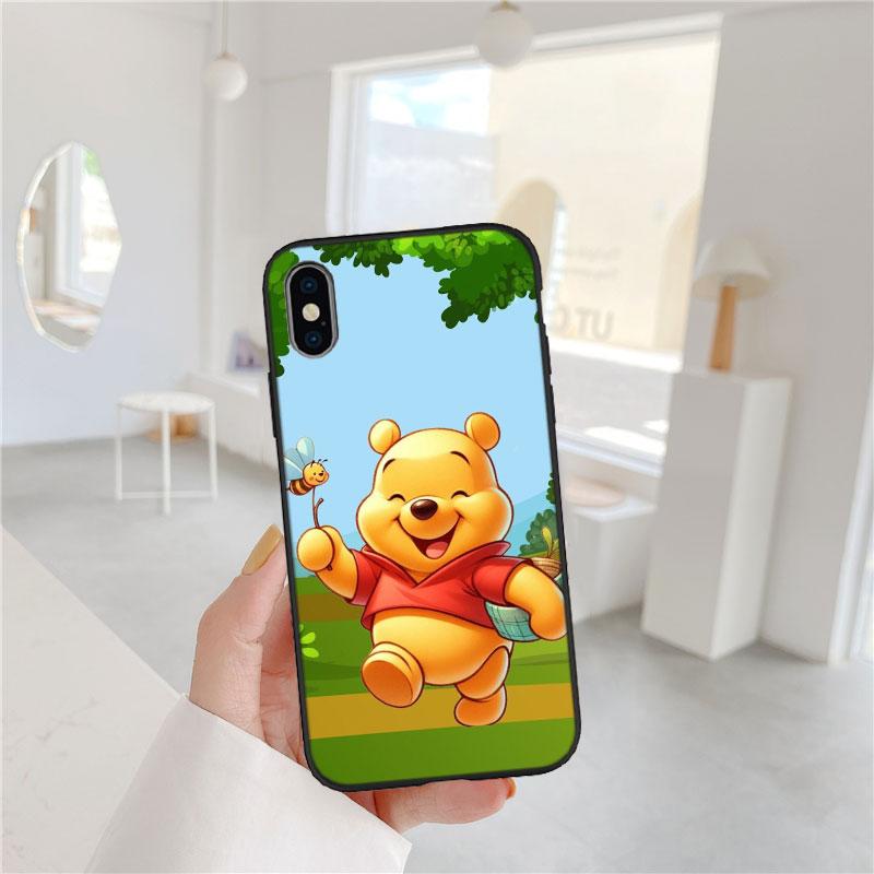 

CJ104 Winnie the Pooh Soft Shell Phone Case for Samsung Galaxy Note 10 20 S23 S24 S25 Ultra FE Plus Edge Lite A02S A35 A07 A17 Galaxy A35 5G
