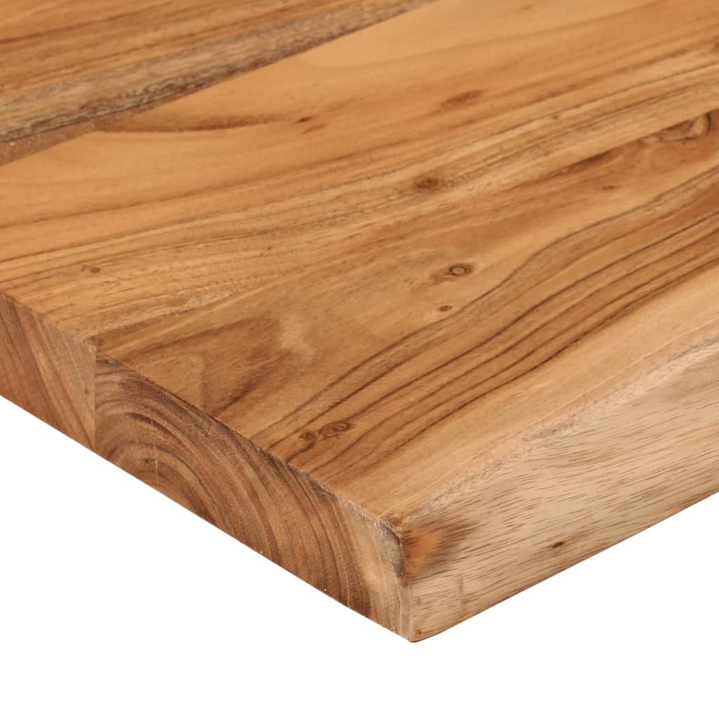 Tischplatte 110x40x3,8 cm Rechteckig Massives Akazienholz mit natürlicher Kante