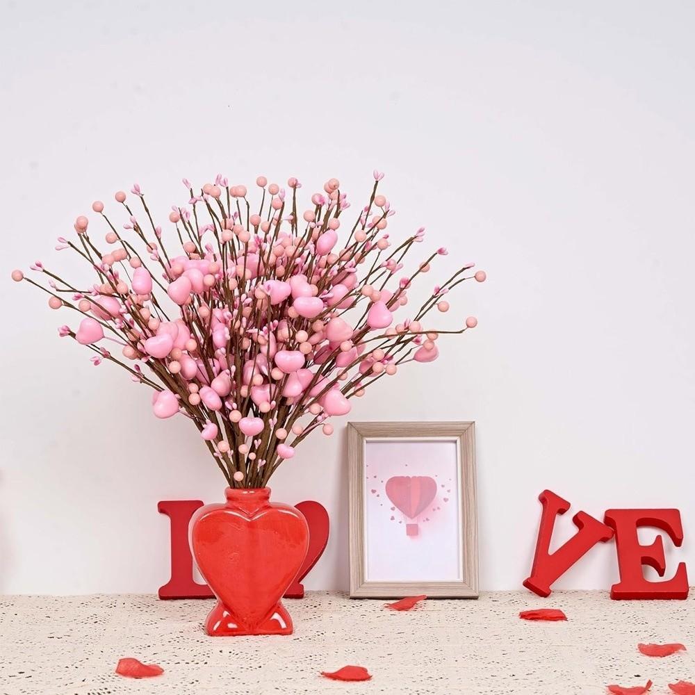 1pc Red and Pink Artificial Flower Bouquet Creative Bouquet  Living Room Decoration
