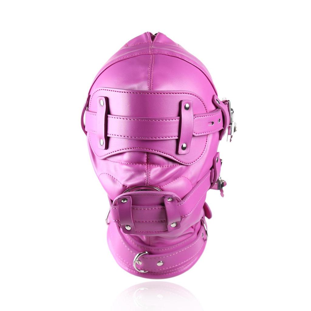 Erotic Hood with Phallus, Eye Mask, Leather Mask & PU Mouth Ring