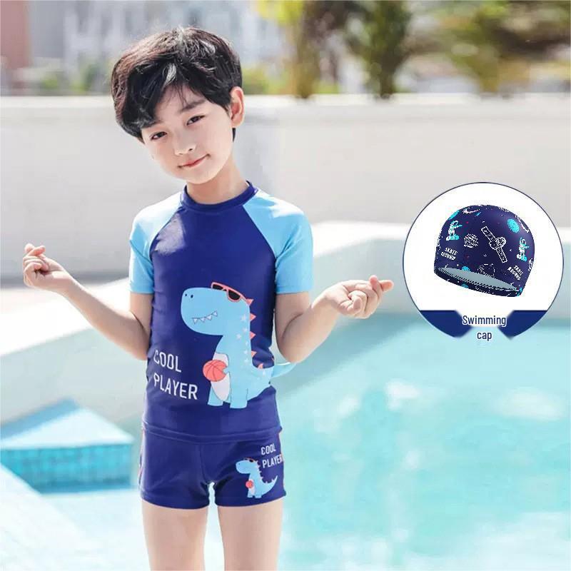 Boys' Cute & Fashionable Split Swimsuit Set for Children and Babies