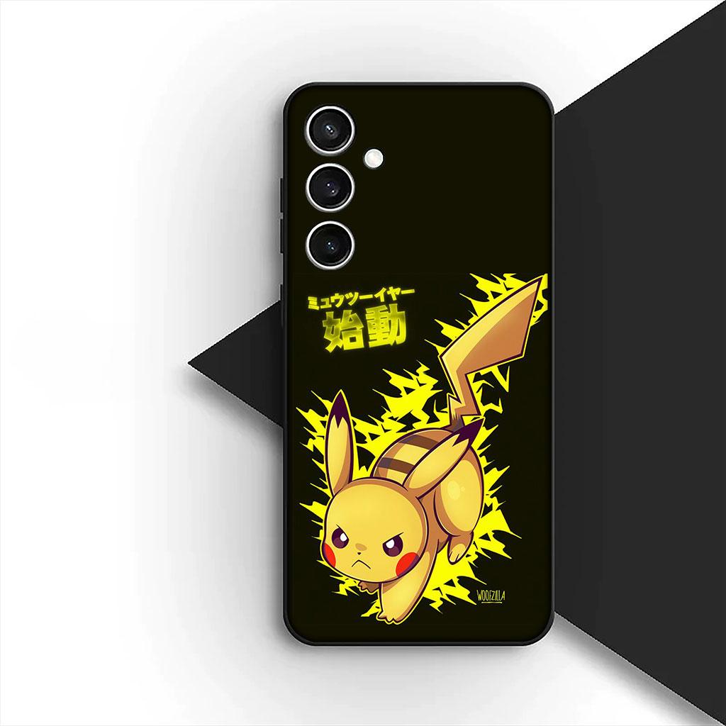 Cartoon P-Pokemons GO P-Pikachus Phone Cover Case for Samsung Galaxy S10 S8 S9 Plus A33 A34 A31 70 A71 A72 Note 20 9 8 S10E