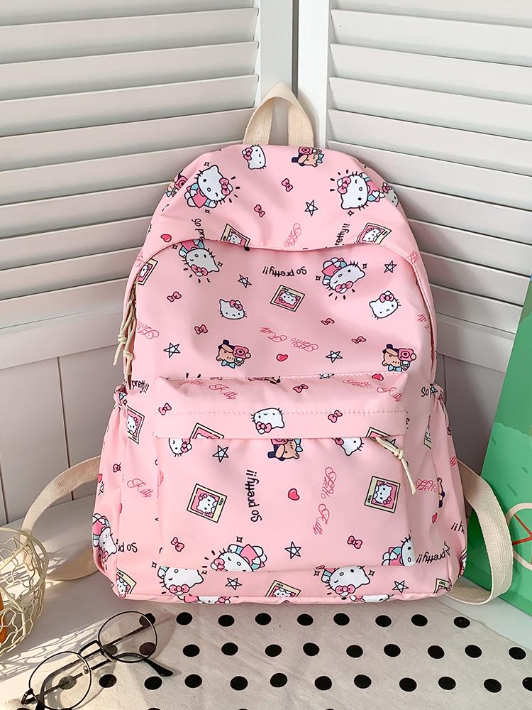 Large Capacity KT Cat Cartoon Backpack for Girls and Students