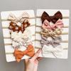 5Pcs/Set Baby Bows Headband Nylon Headbands Cotton Hair Bands for Children Girls Soft Hairband Newborn Hair Accessories Toddler