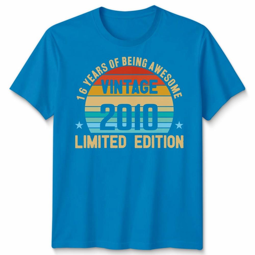 Vintage 2010 Funny 16 Years Old 16th Birthday Unisex T Shirt Unisexs Unisexs Tee