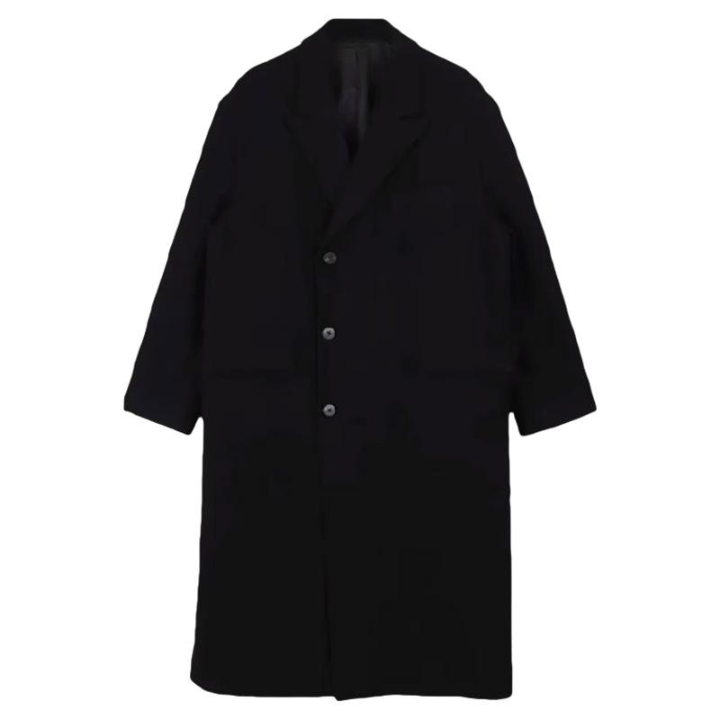 Men's Korean Style Long Wool Overcoat - Winter Casual Thickened Trench Coat Trend