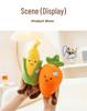 Eco-friendly Vegetable Plush Toy: Red Umbrella Mushroom & Eggplant Doll for Restaurant Decoration