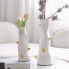 Harz-Vase, Abstrakte Kunst, Verdreht, Geformte Vase, Blumenarrangement für Wohn- und Esstisch, Dekorationsobjekt für Zuhause