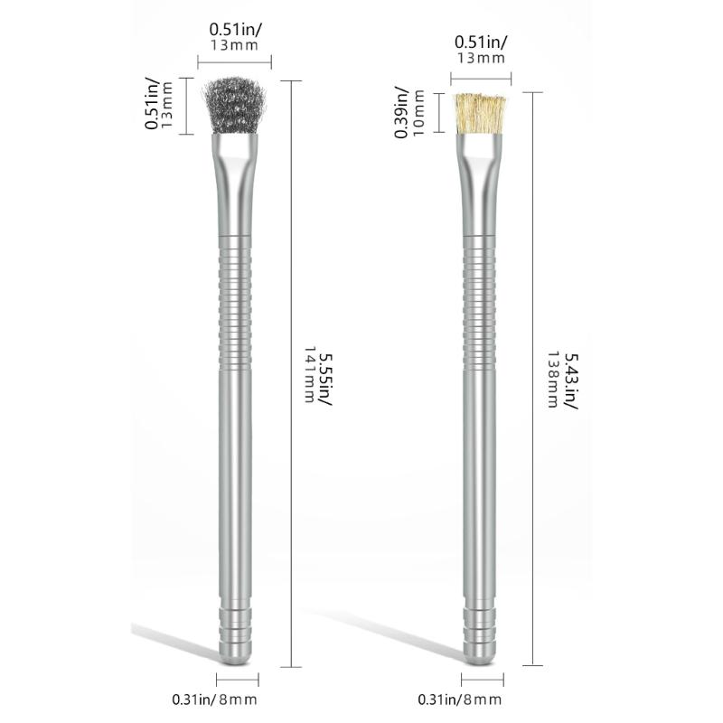 Double Purpose Mobile Phone Repair Brush 2-in-1 Solder Pad Cleaning Tool Upgrades for Effective Electronics Maintenance