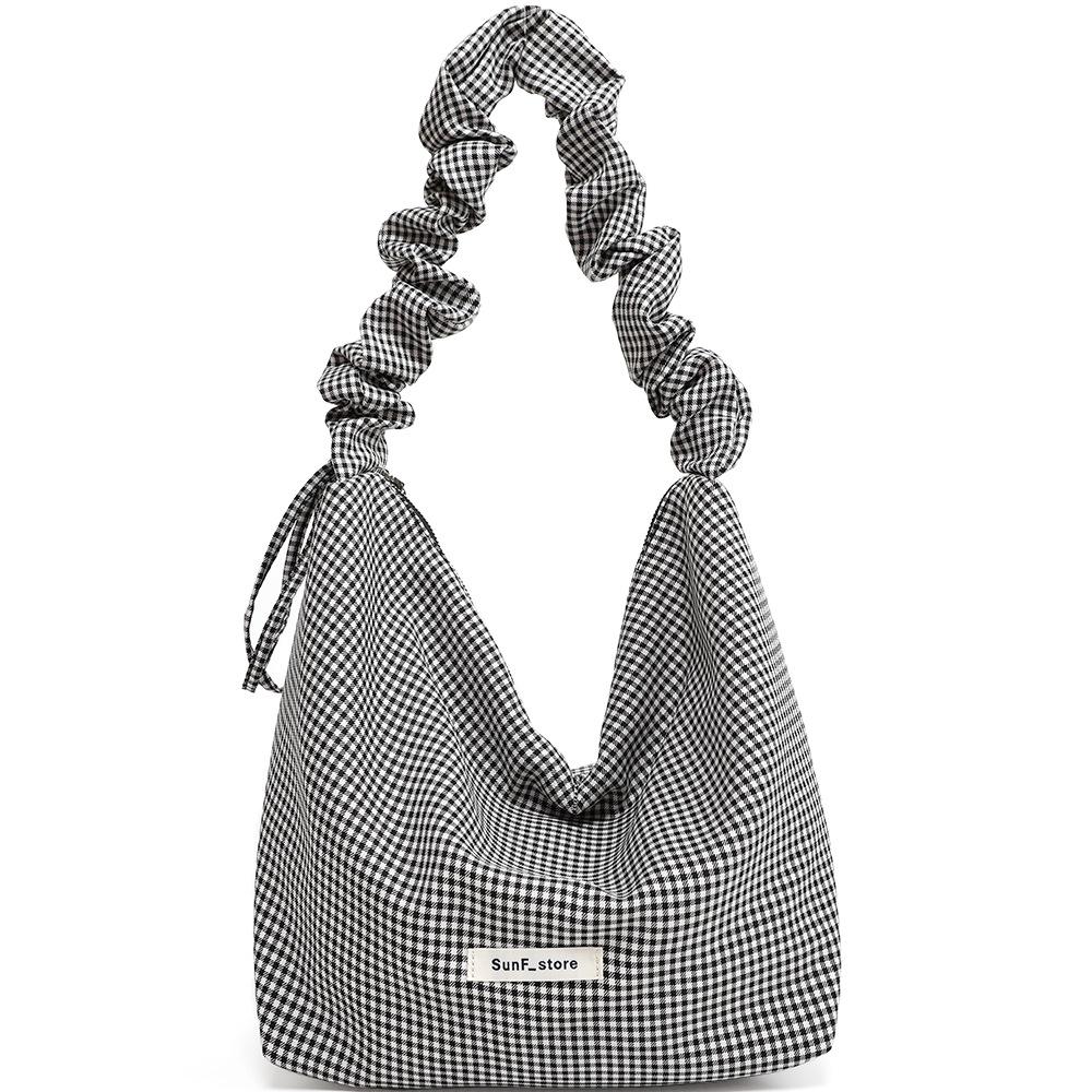 Vintage Brown Leopard Print Bag Canvas Bag Women'S Autumn And Winter Shoulder Underarm Bag Tote Bag