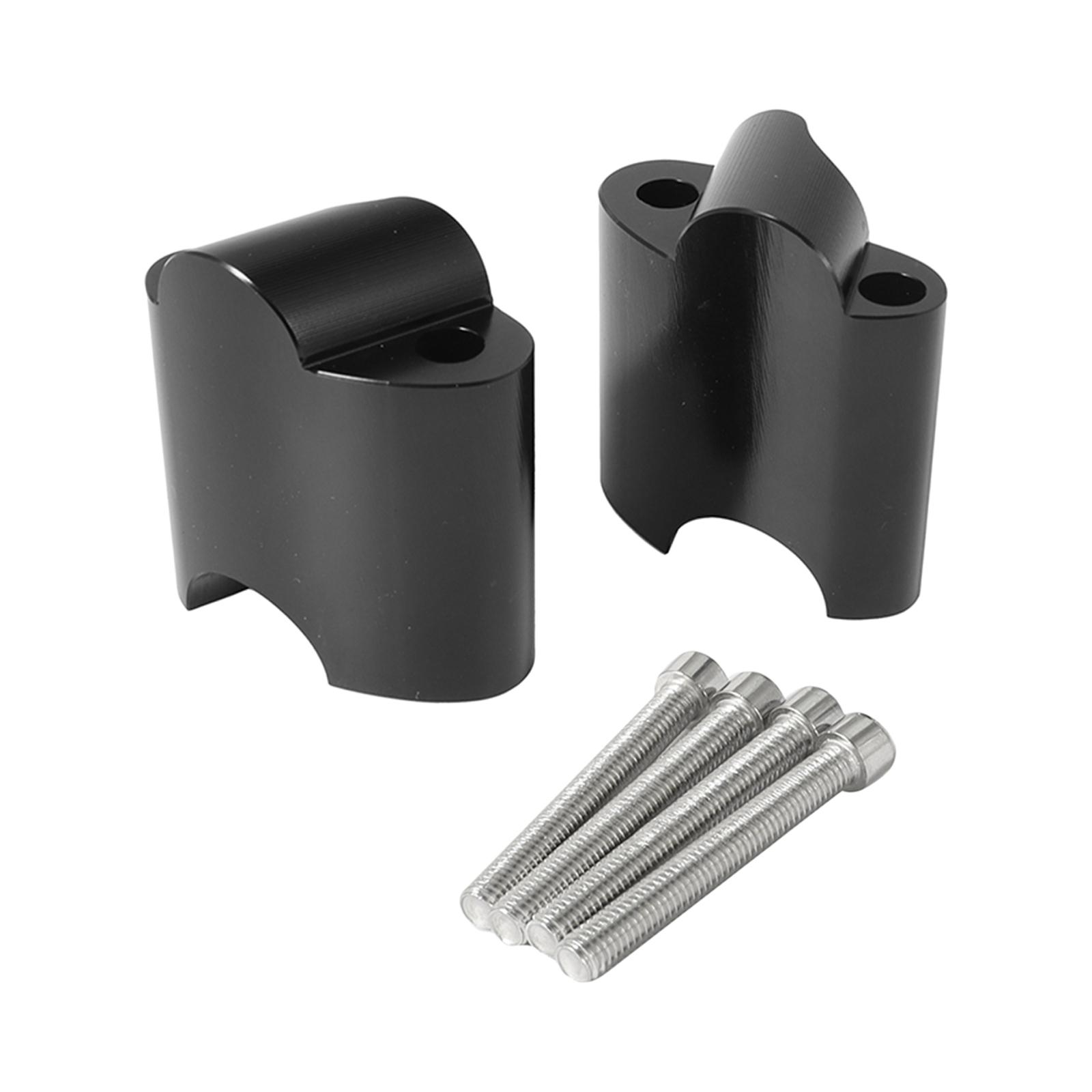 

2x CNC Handlebar Riser Clamp for Harley XL 1200x Forty-Eight 2010-2017 чёрный