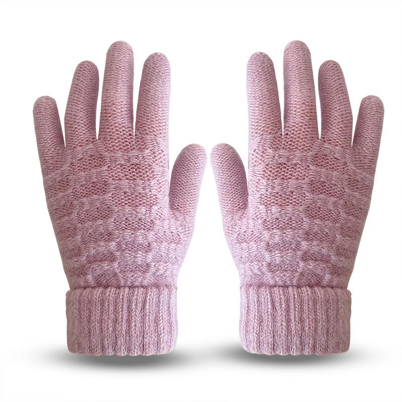 Children's Gloves Warm Knit Yarn Gloves Cute Korean for Boys and Girls Warm Gloves for Outdoor