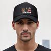 London - Iconic Symbols and City Representation Mesh Baseball Cap